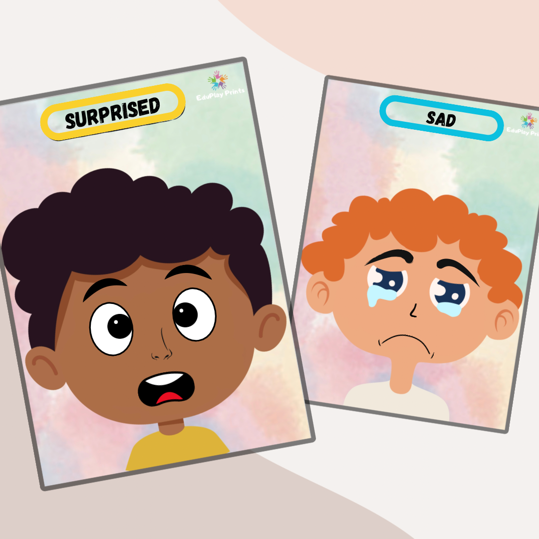 Printable Emotions Activity - Boy