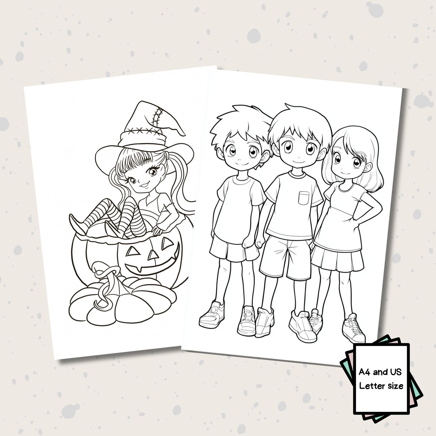 Cute Anime Coloring Pages