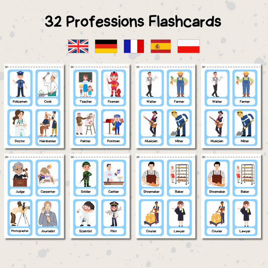 Professions Flash Cards