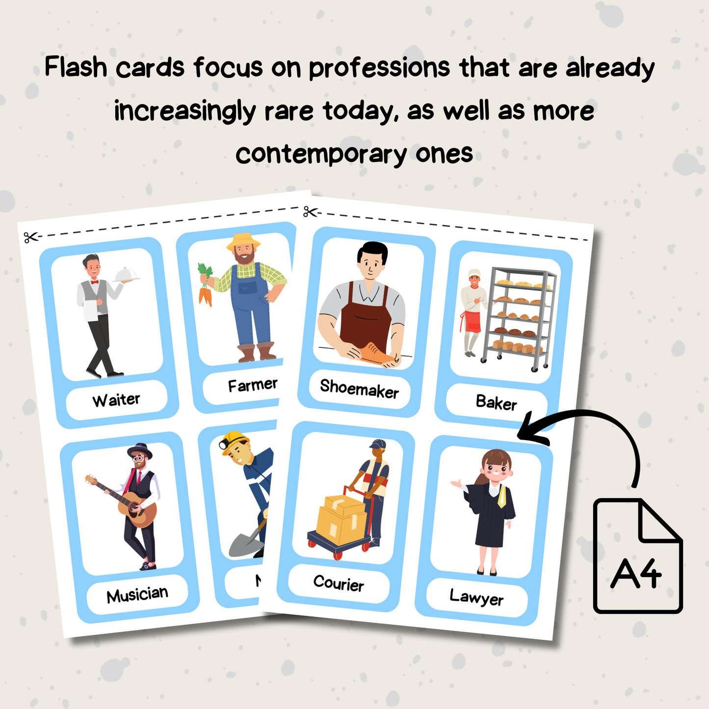 Professions Flash Cards