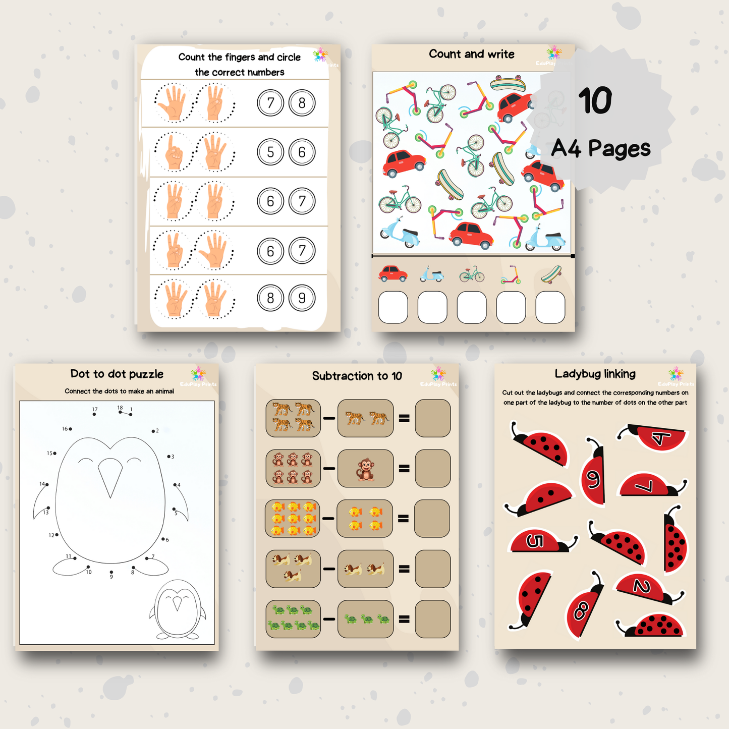 Preschool Counting Workbook