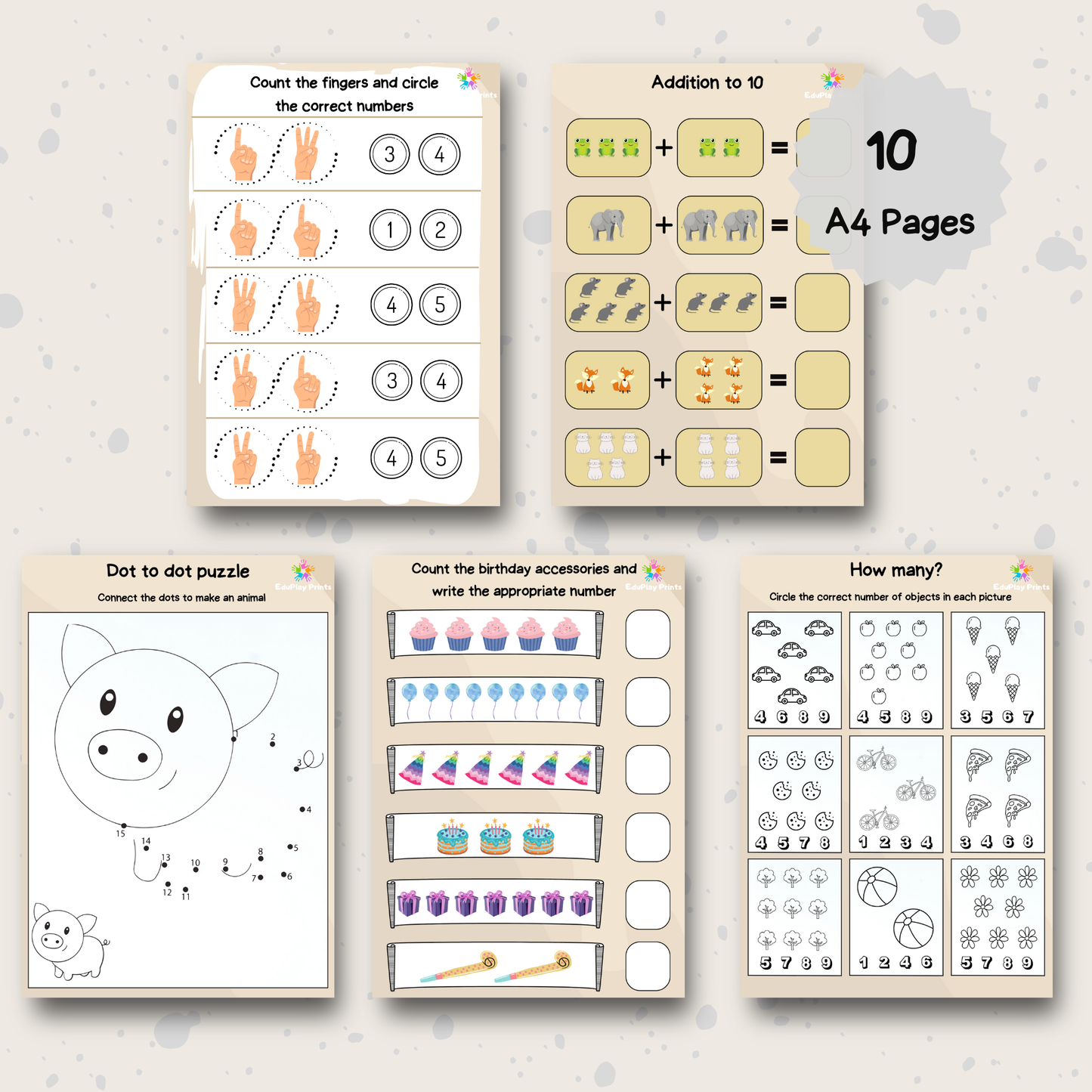 Preschool Counting Workbook