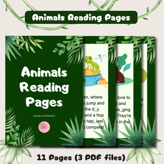 Animals Reading Pages