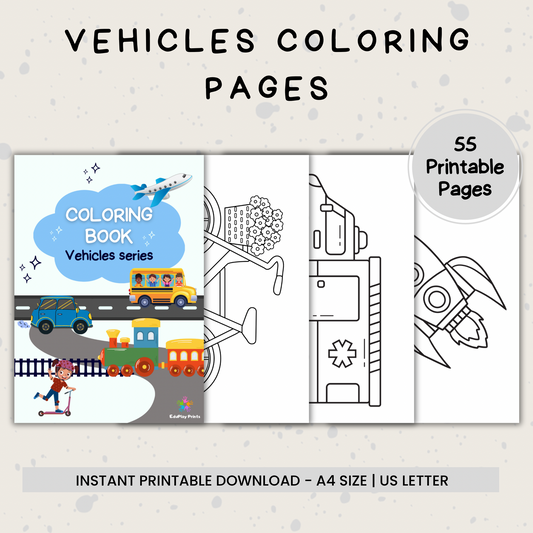 Vehicles Colouring Pages