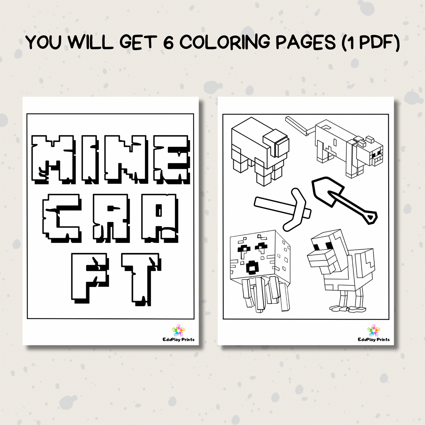 Minecraft Colouring Pages