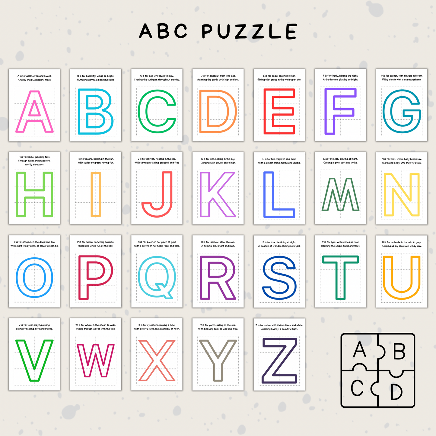 Montessori ABC Puzzle