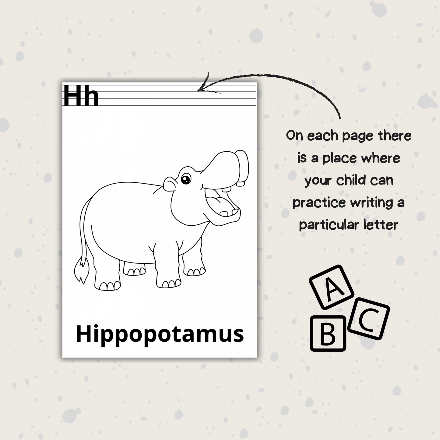 Alphabet Animals Colouring Pages