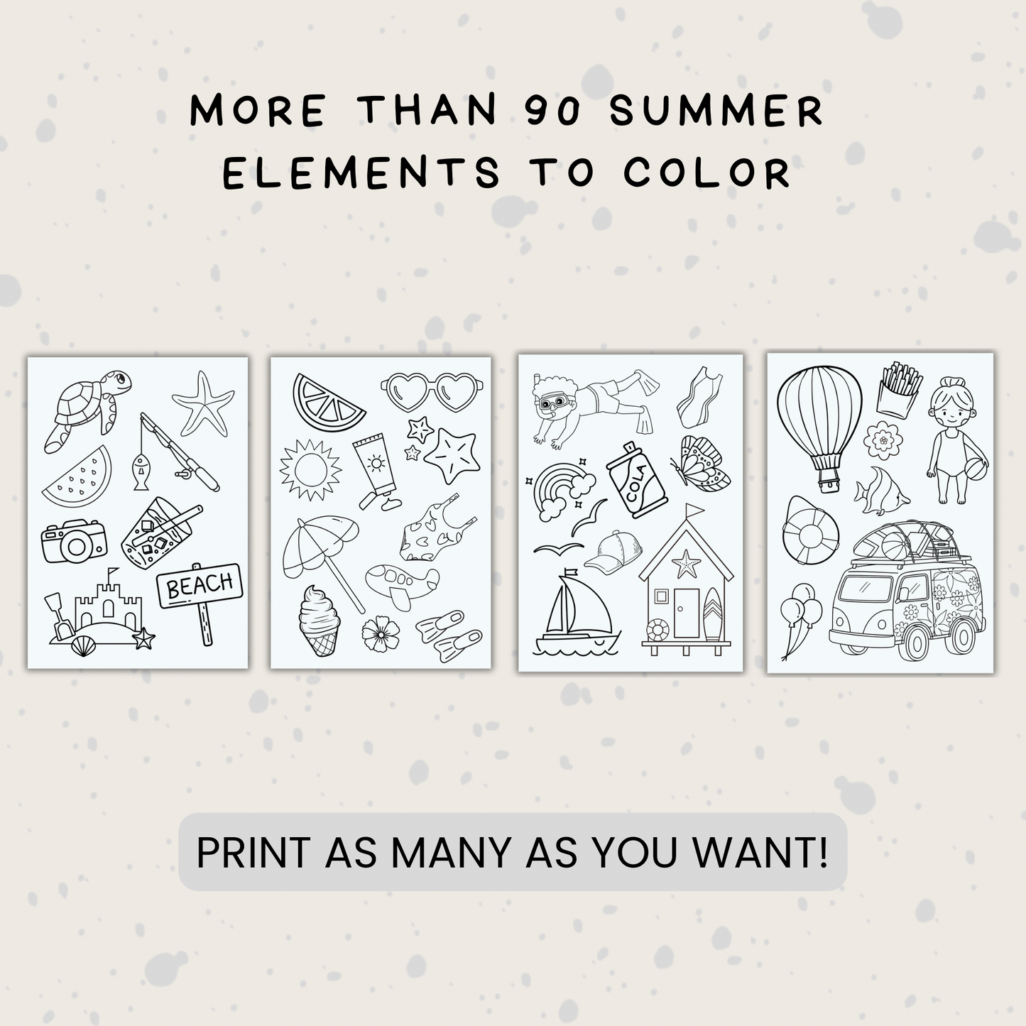 Summer Coloring Pages