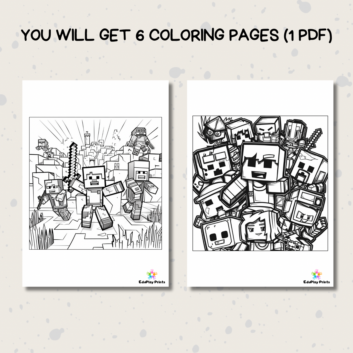 Minecraft Colouring Pages